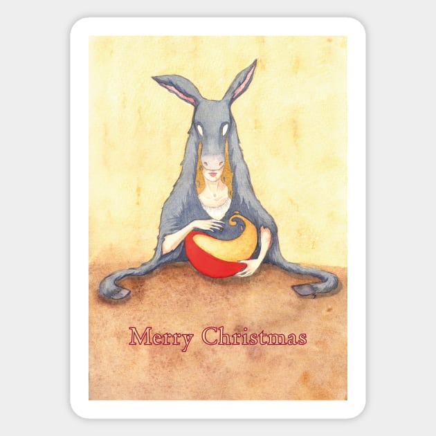 Donkey Skin" + "Merry Christmas" Sticker by LucyDreams